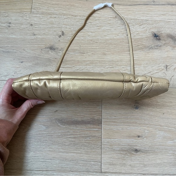 New Solas Vintage Lambskin Leather clutch gold chain evening purse bag *I18 - Picture 6 of 8